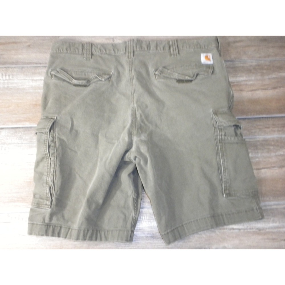 Carhartt Rigby Cargo Shorts Mens 40 Green Rugged Flex Relaxed Workwear Gorpcore - Picture 2 of 9